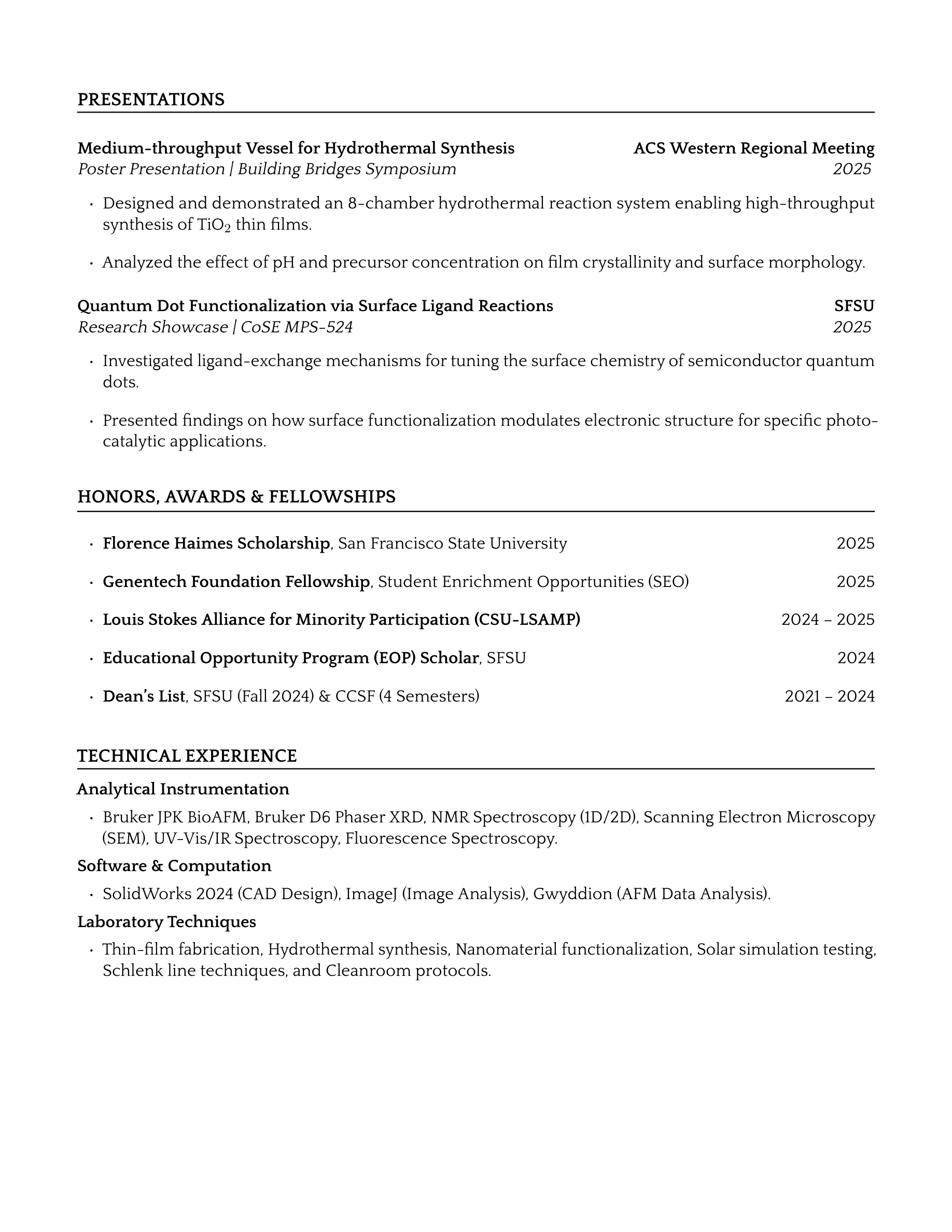 Resume page 2