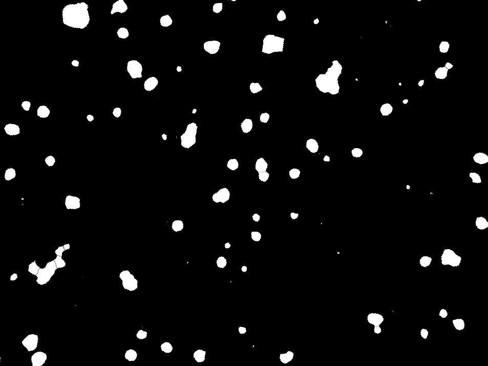White spots on a black background AI-generated content may be incorrect.